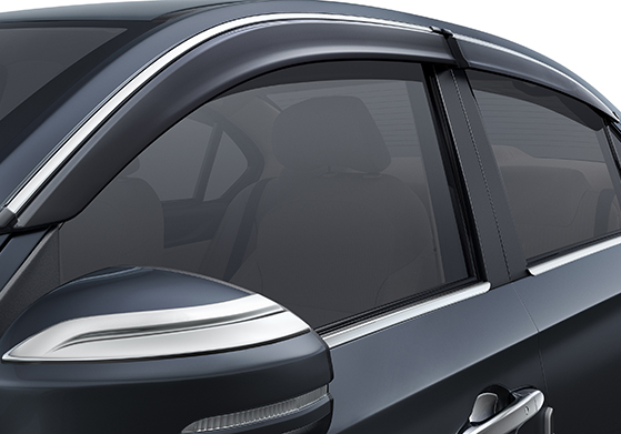 Honda Amaze Accessory - DOOR VISOR WITH CHROME