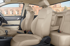 Honda Amaze Interior - Contoured Bucket Seats & Premium Seat Fabric 