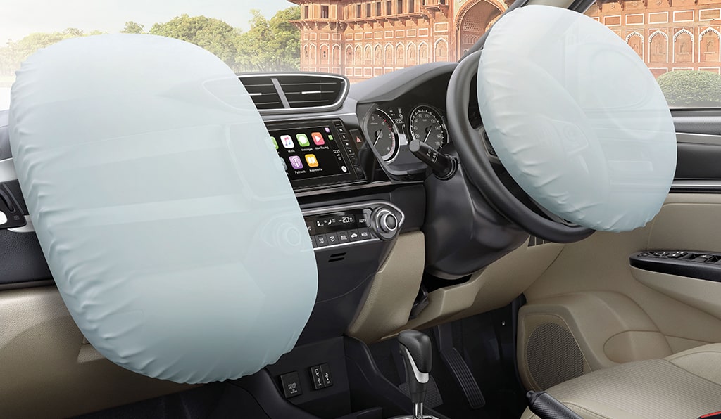 Honda Amaze Safety - STANDARD DUAL AIRBAGS