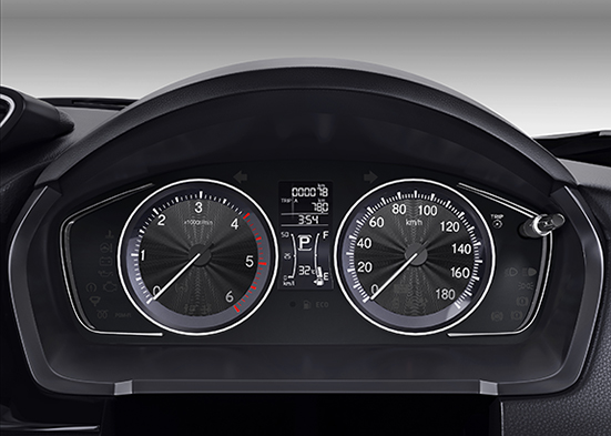 Honda Amaze Interior - Multi-Information Combi Meter
