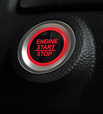 Honda Amaze Interior - One Push Engine Start/Stop Button
