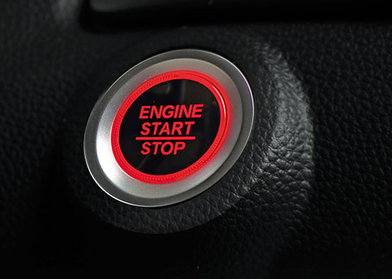 Honda Amaze Interior - One Push Engine Start/Stop Button