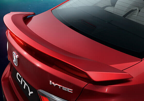 Honda City Car Accessory - Trunk Spoiler With LED