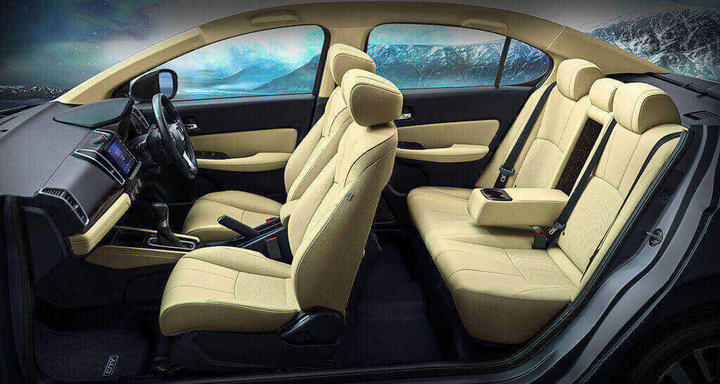New Honda City Space  & Utility - Luxurious Interior Space