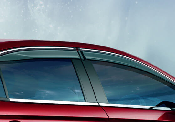 Honda City e:HEV Car Accessory - Door Visor With Chrome