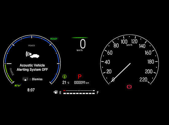New City e:HEV Model - 17.7 cm (7 in) HD Full colour TFT meter