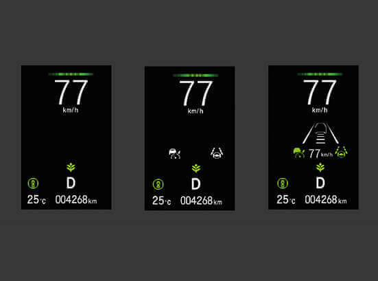 New City e:HEV Model - Adaptive Cruise control, CMBS & RDM Status, speed display