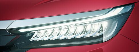 New Honda City e:HEV Exterior - Full LED Headlamps (with 9 array Inline Shell, Integrated LED DRL, L-Shaped Turn Signal)