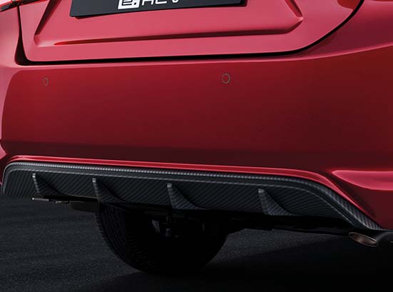 New Honda City e:HEV Exterior - New Rear Bumper Diffuser with Carbon Finish