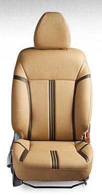 Honda City Accessory - Seat Cover PVC Beige with Black Stripes