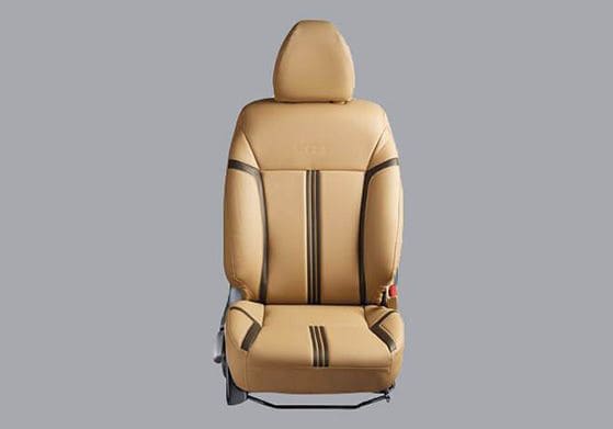 Honda City Accessory - Seat Cover PVC Beige with Black Stripes