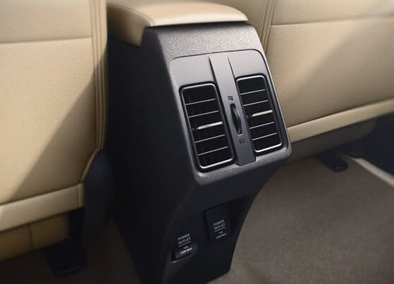 Honda City Interior - Rear AC Vent with Charging Ports