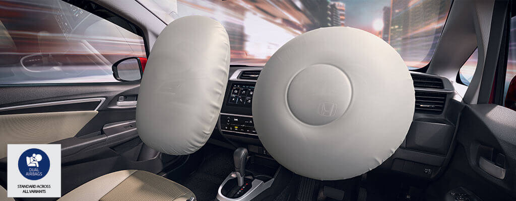 Honda Jazz Car Safety - Dual Front SRS Airbags (Driver & Passenger)
