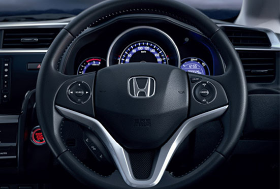 Honda WRV New Model Interior - Action-Packed Steering Wheel (Audio, Voice, Handsfree & Cruise Control Switches)